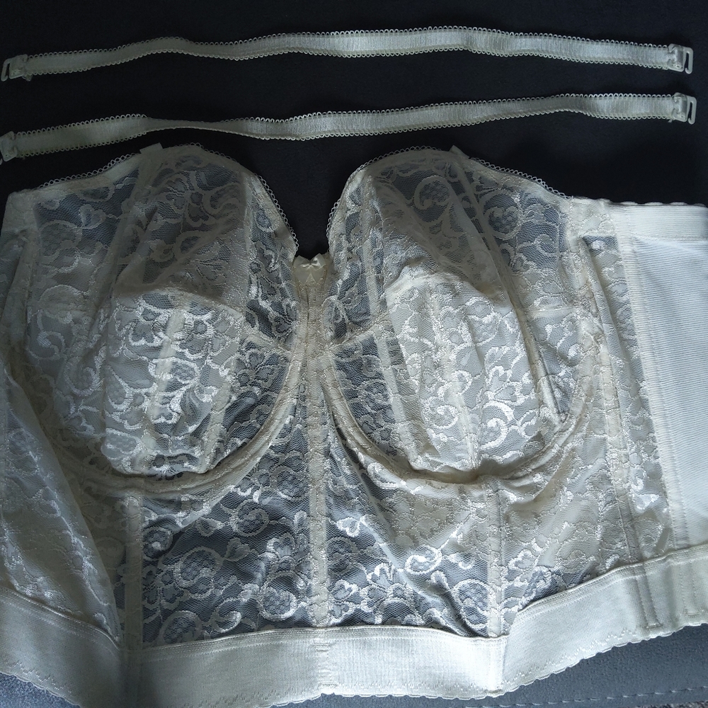 Goddess strapless corset bra sz 50DD